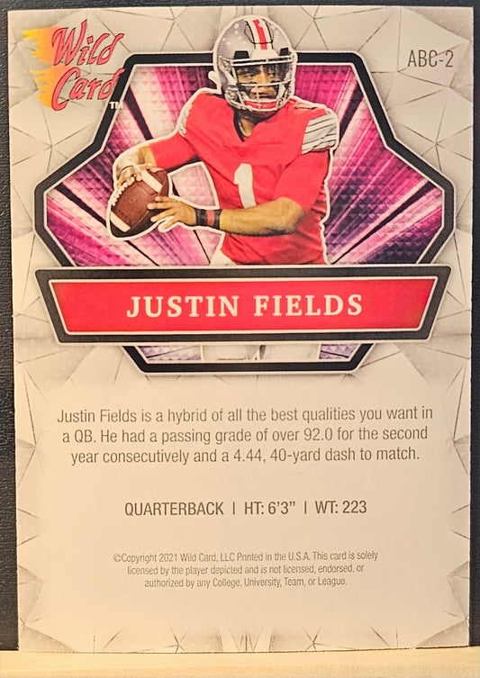 2021 Justin Fields Wild Card Alumination