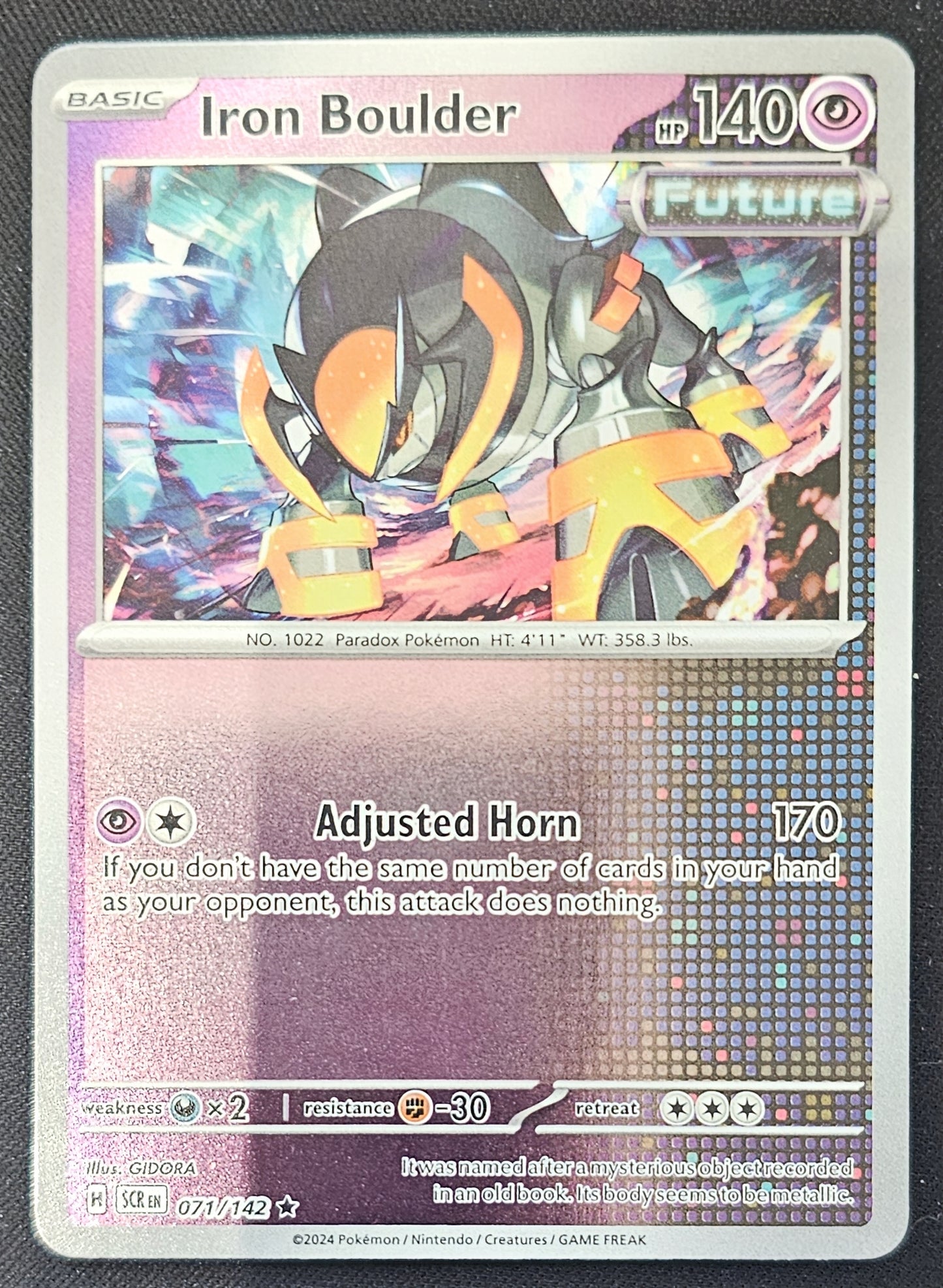 Pokemon Iron Boulder - 071/142 (Holo) Stellar Crown
