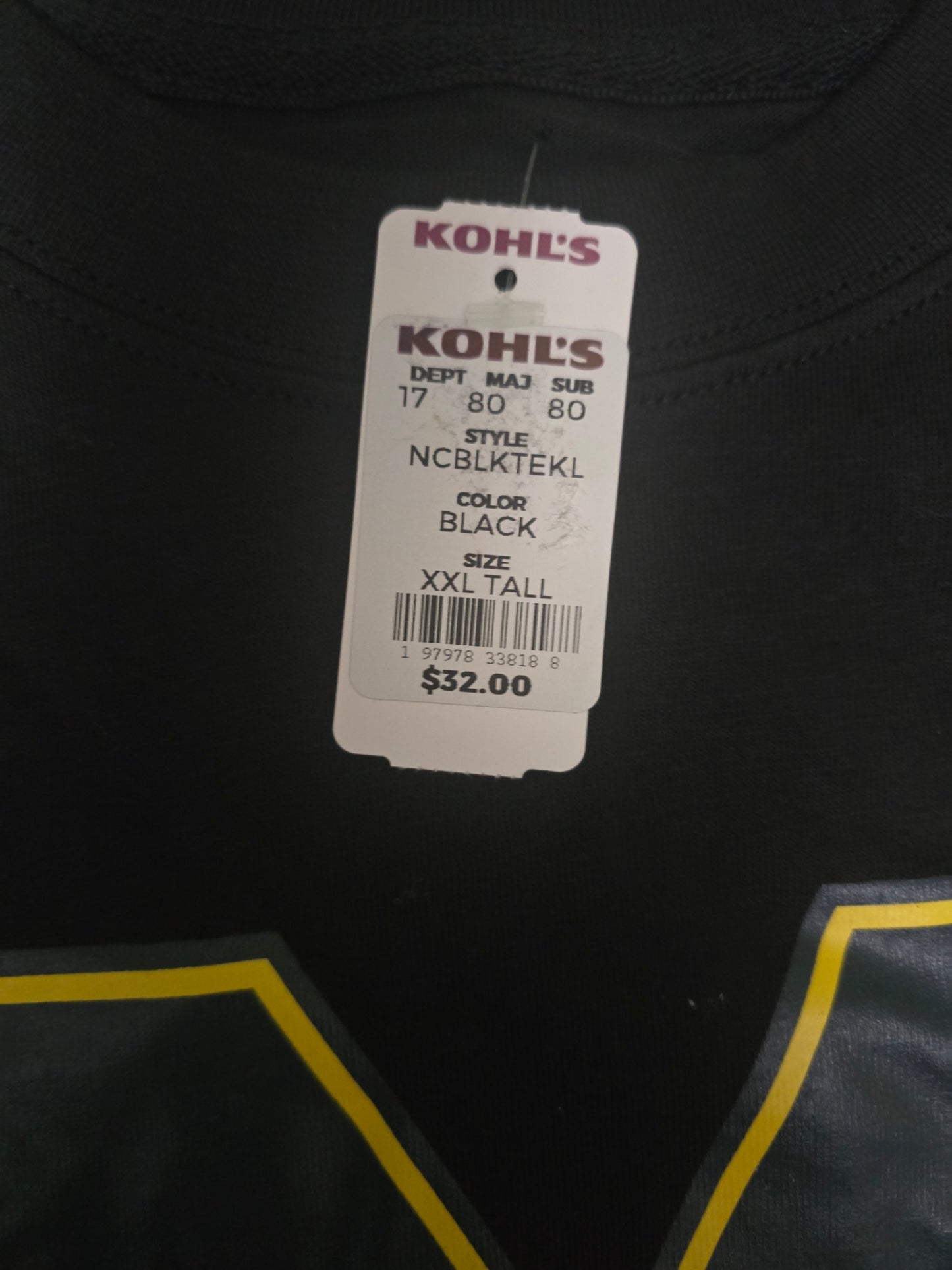 University of Michigan Wolverines Black T-Shirt XXL Tall New With Tags NWT