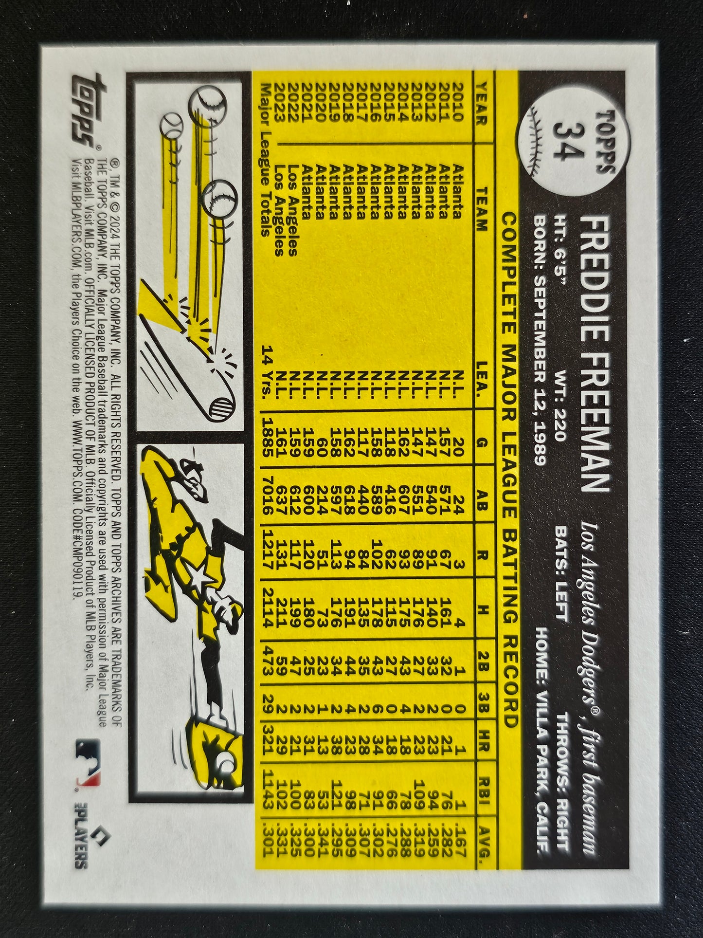 2024 Topps Archives #34 Freddie Freeman