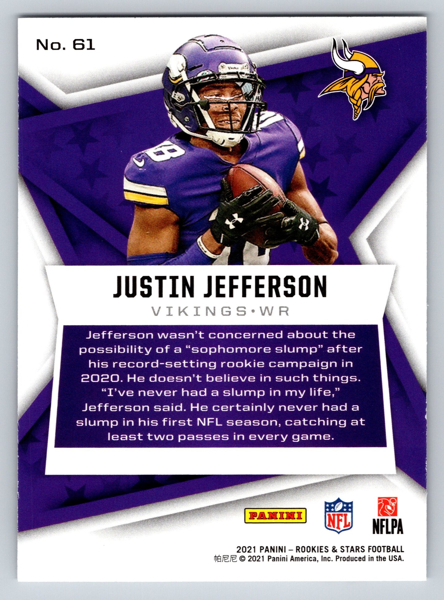 2021 Panini Rookies & Stars #61 Justin Jefferson