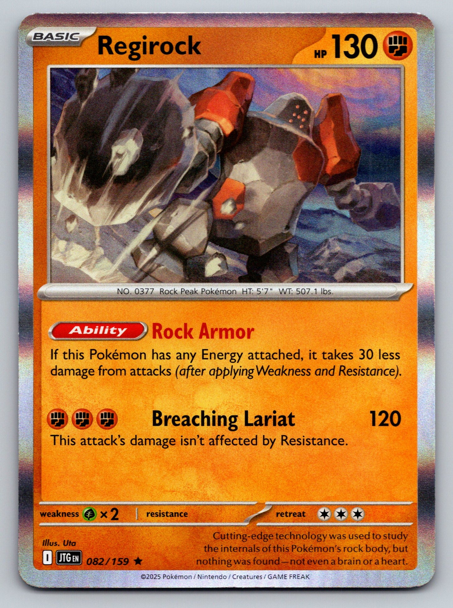 SV09: Journey Together #082/159 Regirock holo