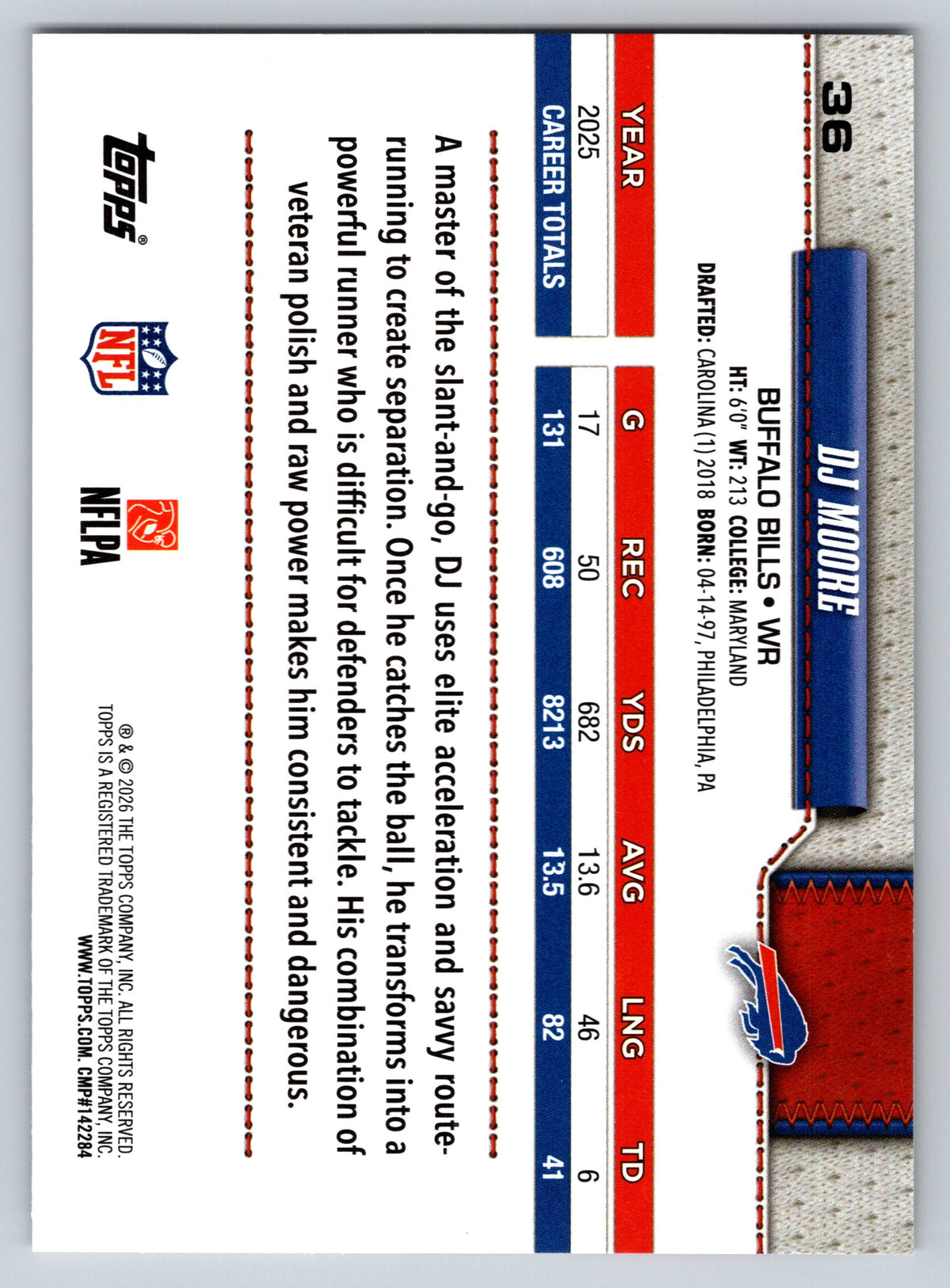 2026 Topps Flagship #36 DJ Moore