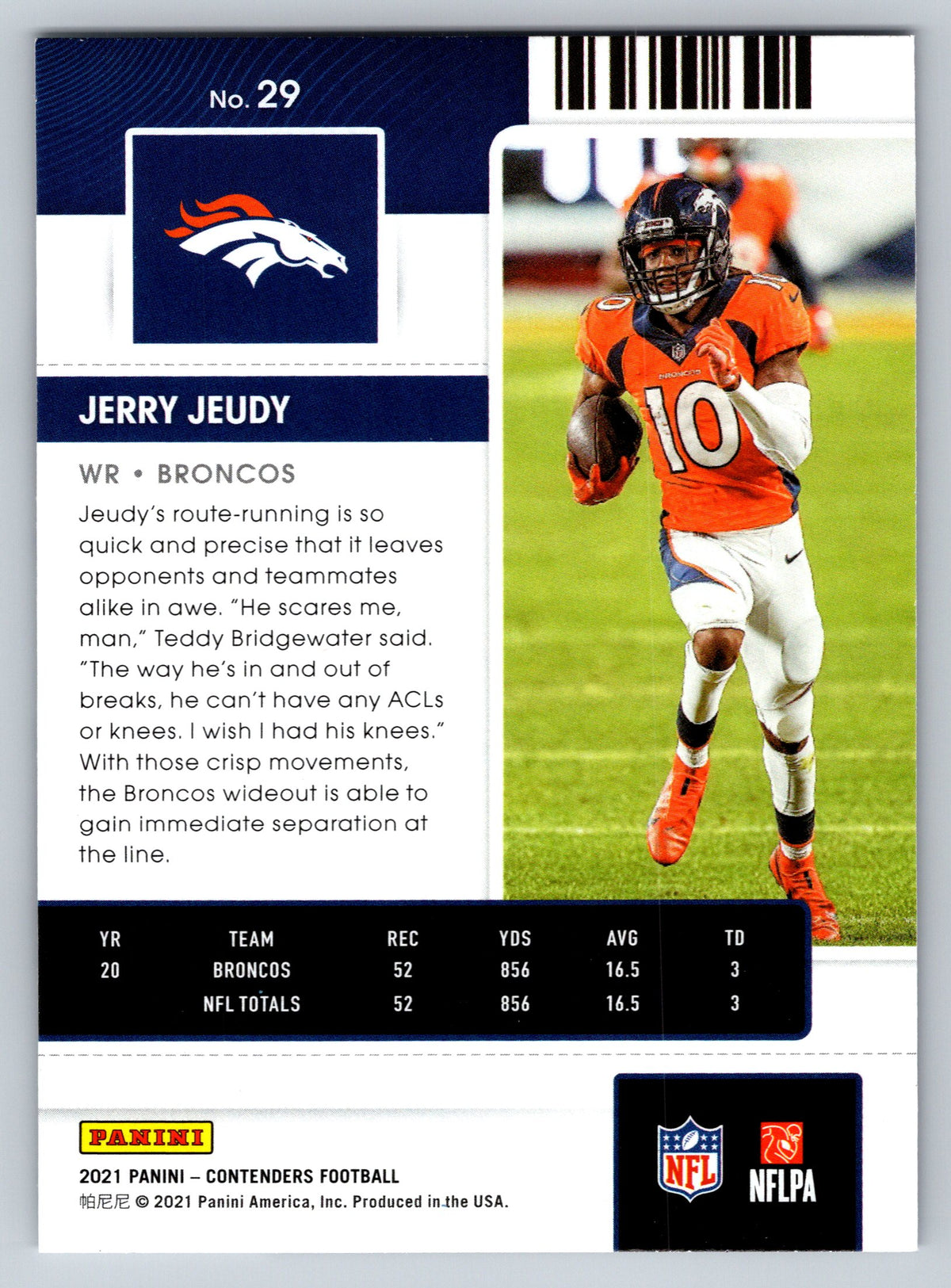 2021 Panini Contenders #29 Jerry Jeudy
