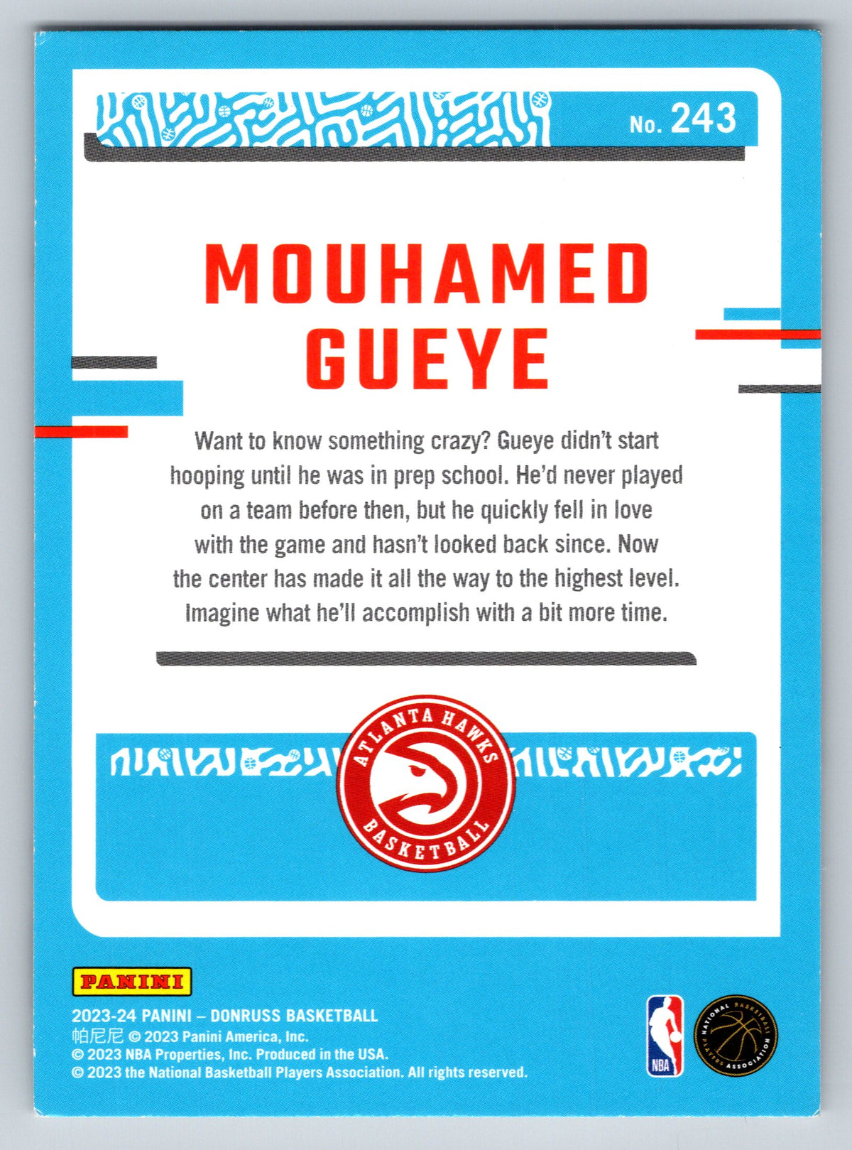 2023-24 Donruss #243 Mouhamed Gueye