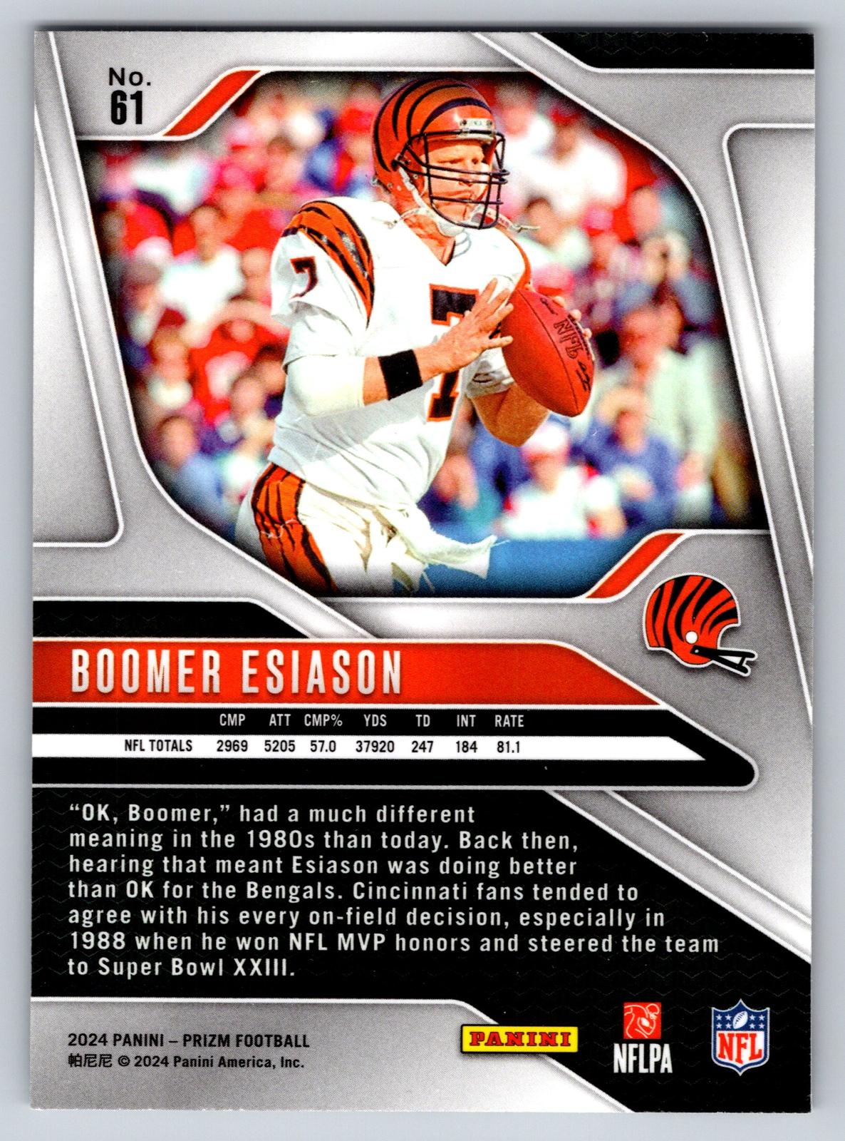 2024 Panini Prizm #61 Boomer Esiason