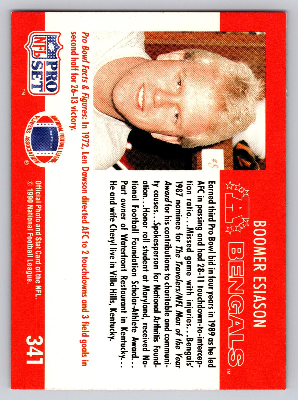 1990 Pro Set #341 Boomer Esiason