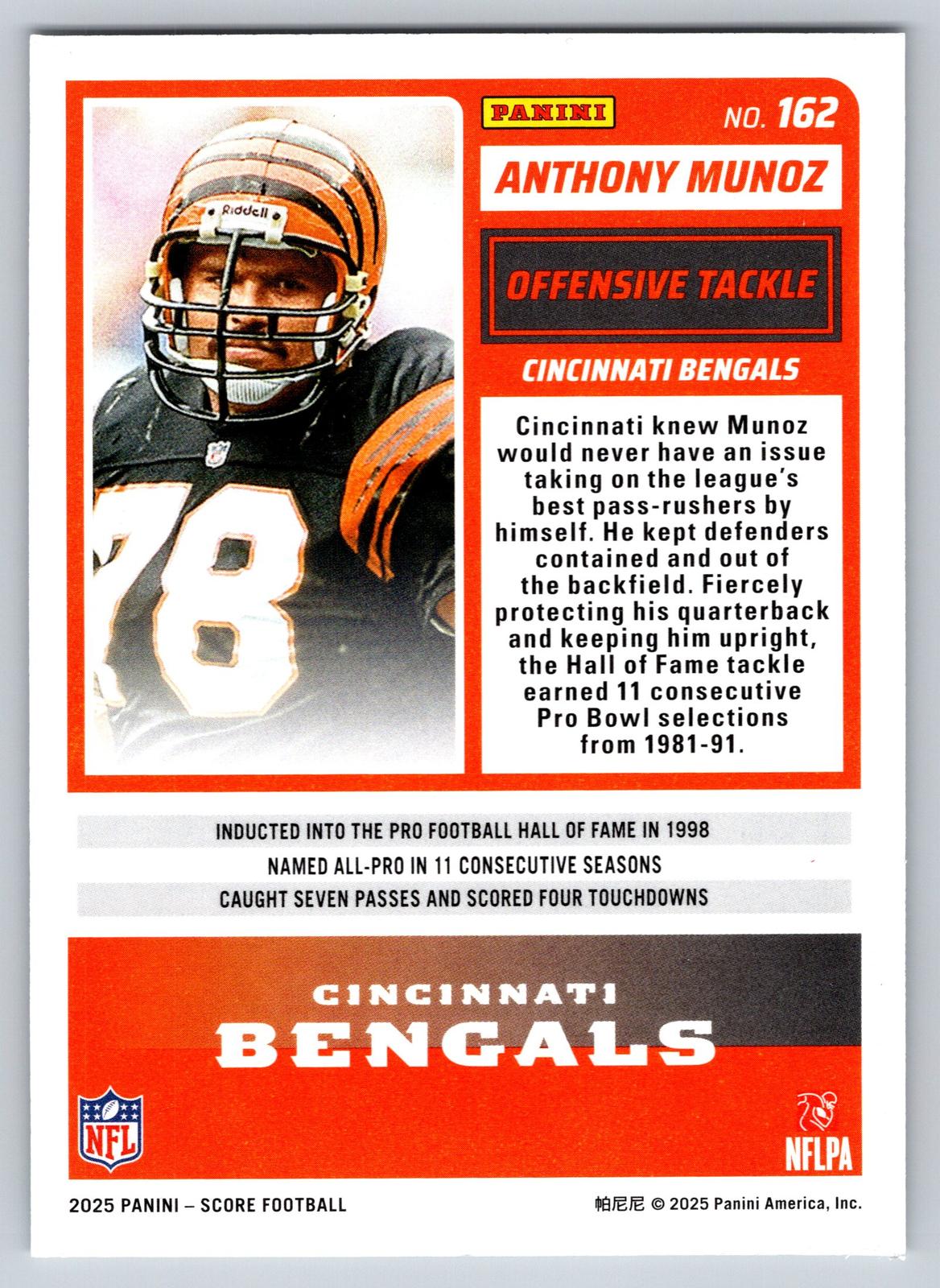 2025 Score #162 Anthony Munoz
