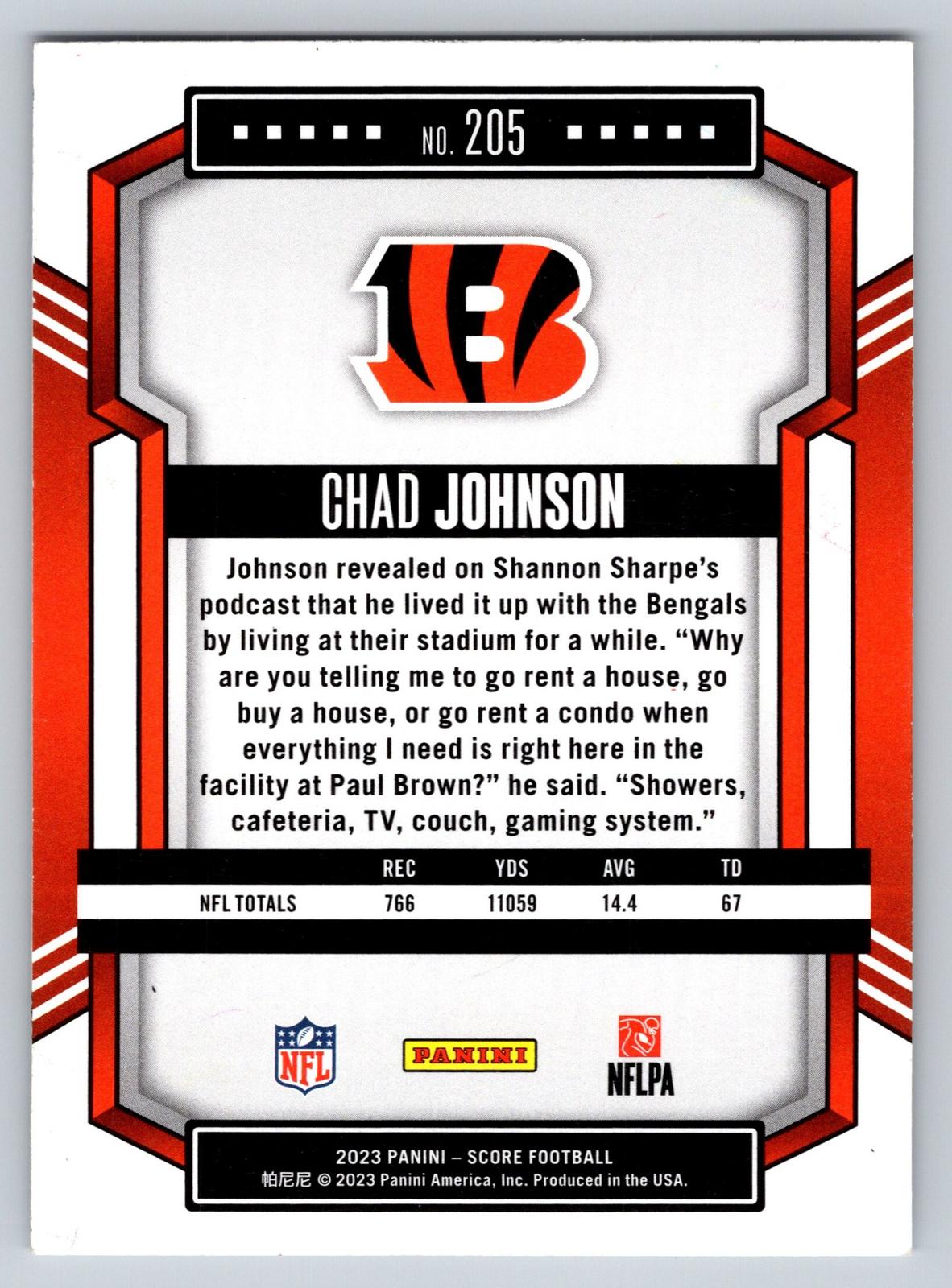 2023 Score #205 Chad Johnson