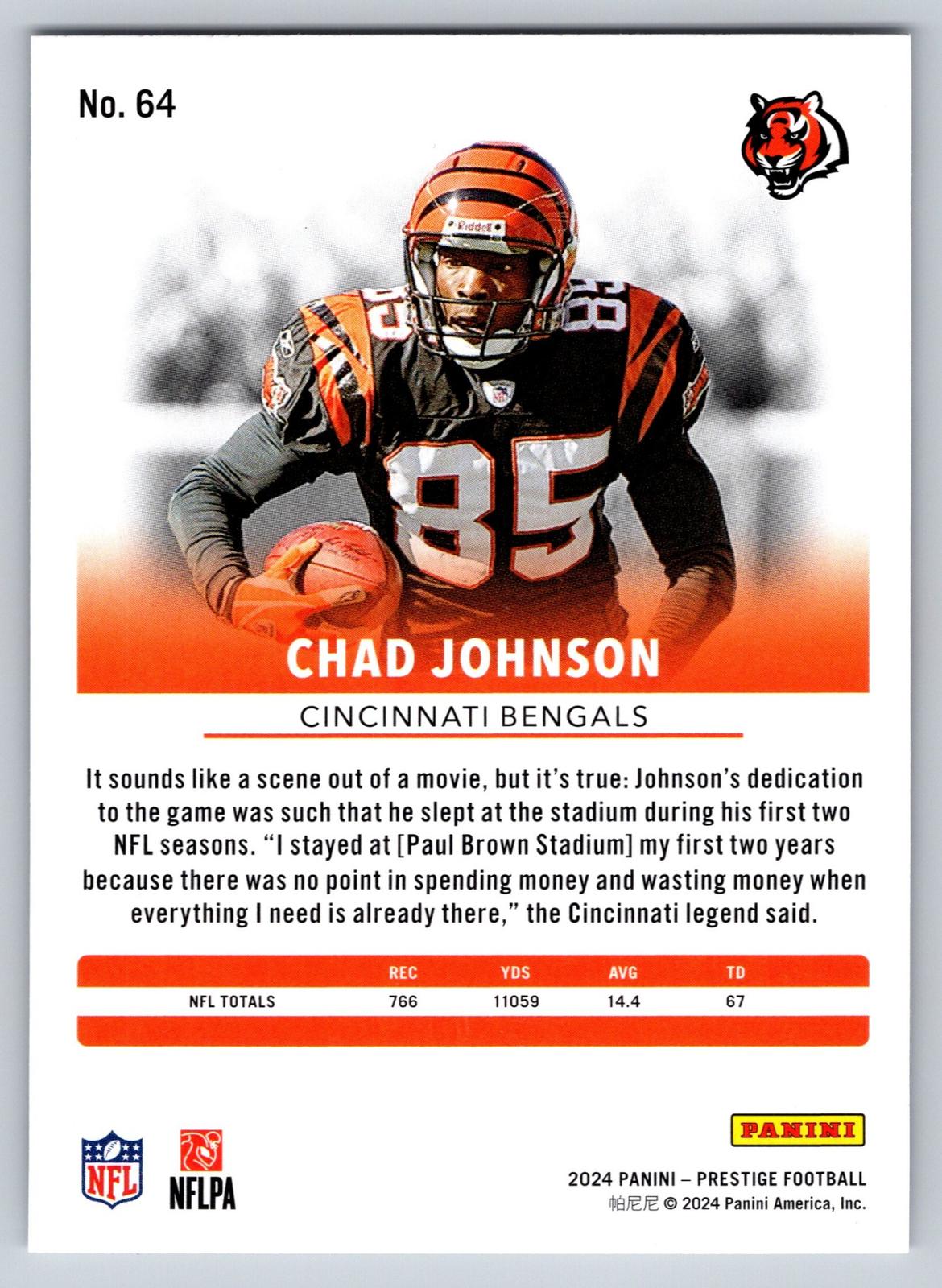 2024 Panini Prestige #64 Chad Johnson