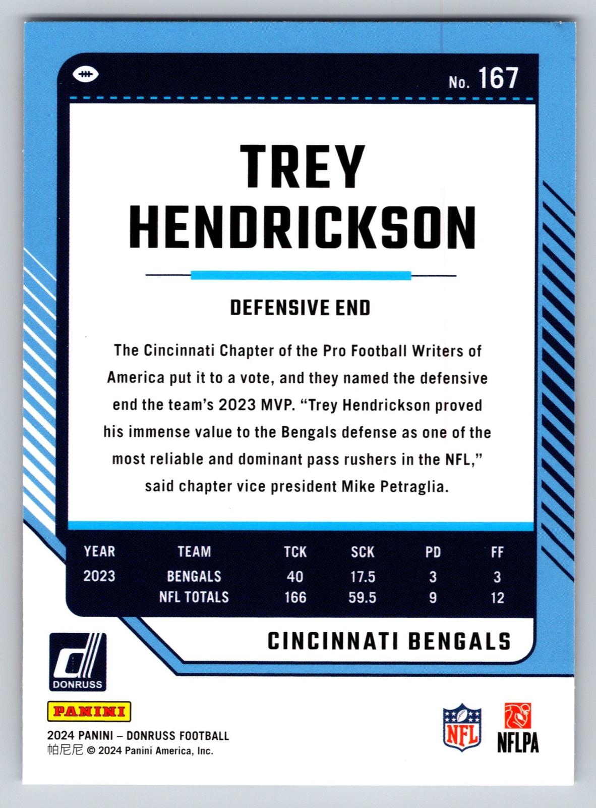 2024 Donruss #167 Trey Hendrickson