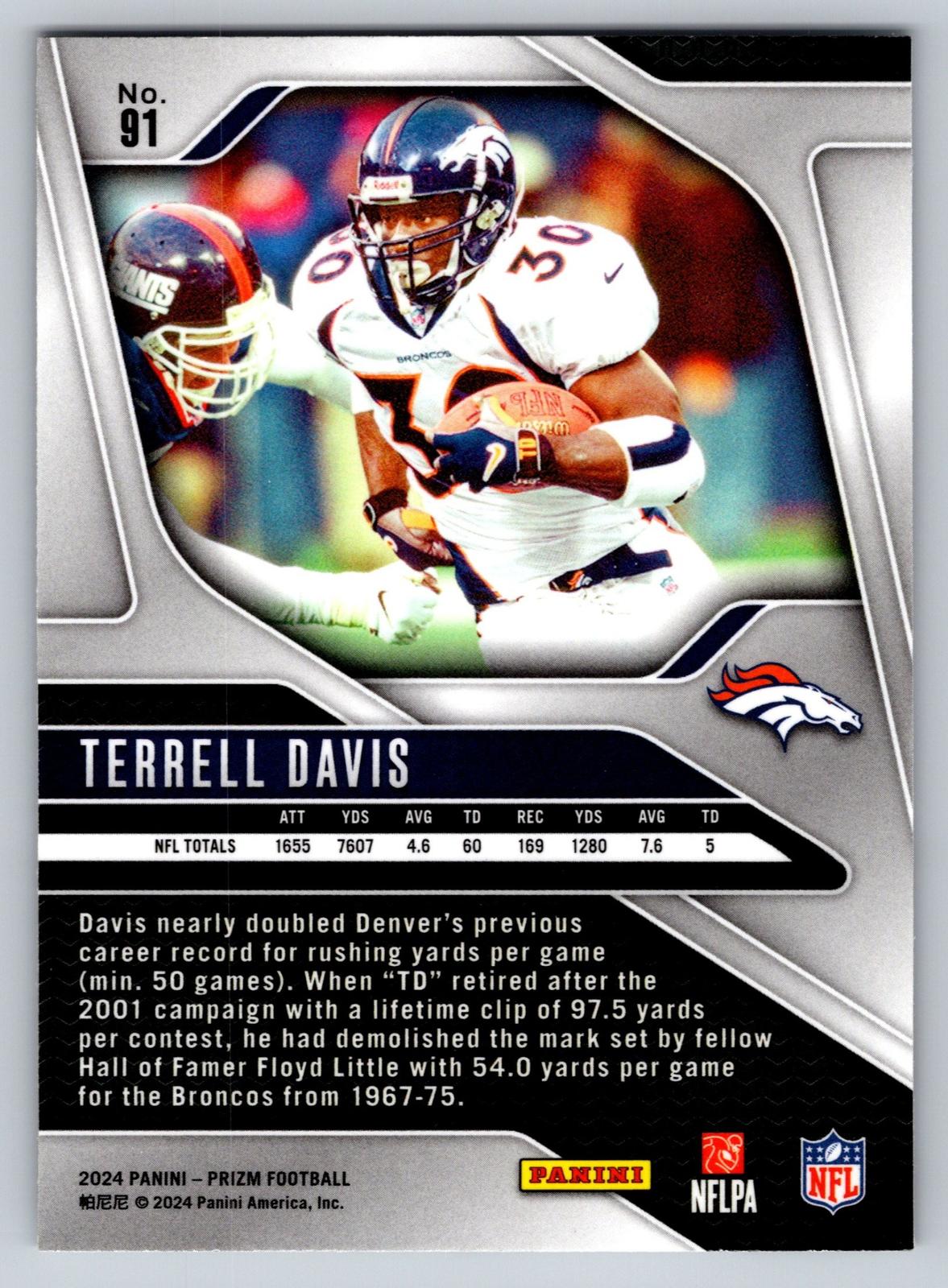 2024 Panini Prizm #91 Terrell Davis
