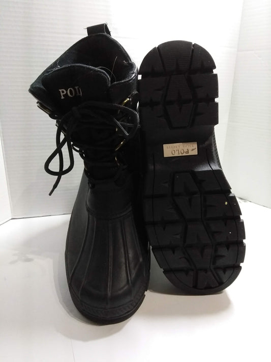 Polo Ralph Lauren Black Ranger Duck Boot Winter Snow Boots
