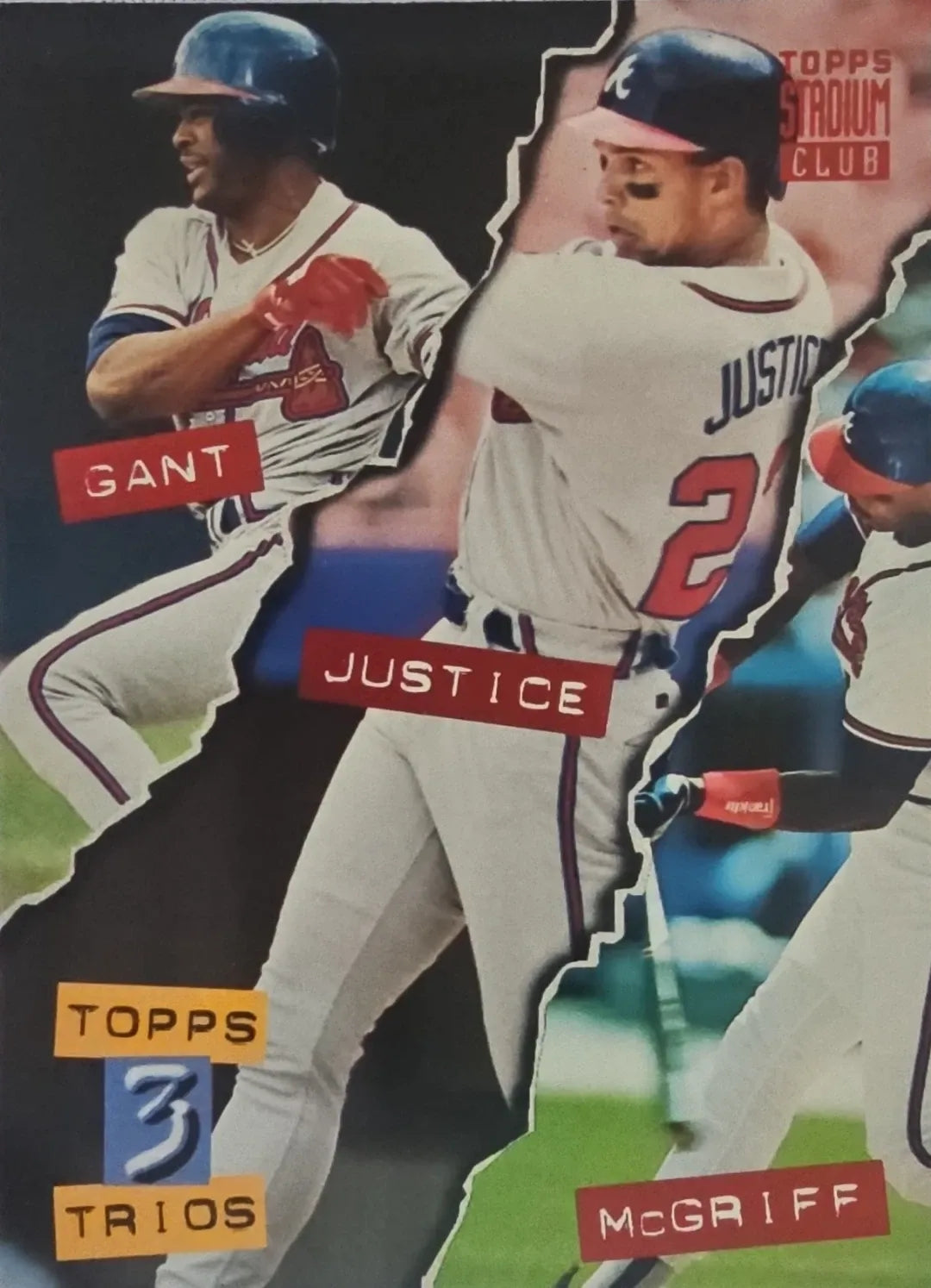 1994 Topps Stadium Club Topps Trios (Ron Gant, David Justice, Fred McGriff)