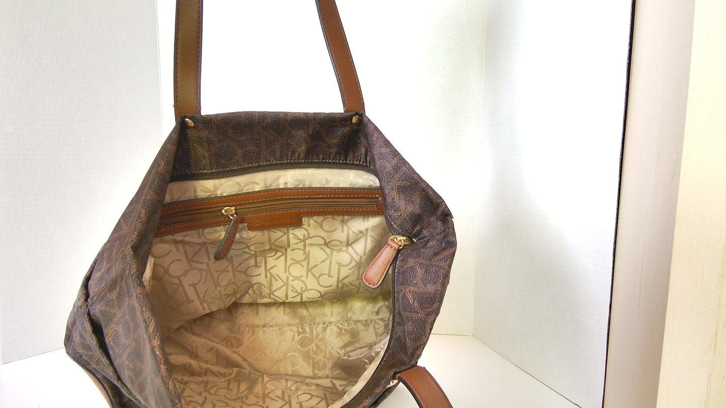 Calvin Klein Monogram Tote Bag
