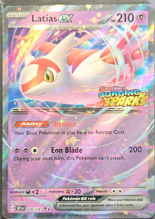 Pokemon Latias EX 076/191 (Rare Holo Stamped) Surging Sparks
