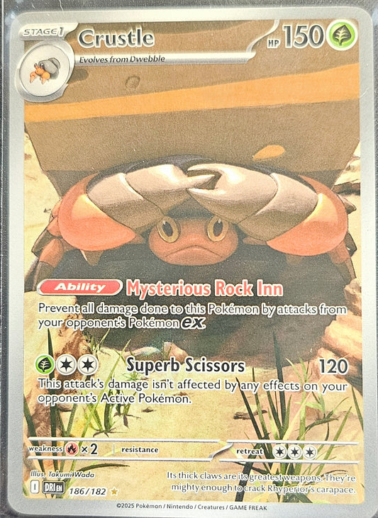 Pokemon Crustle - 186/182 (Rare Holo) Destined Rivals