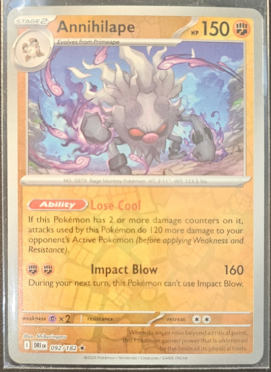 Pokemon Annihilape - 092/182 (Holo) Destined Rivals