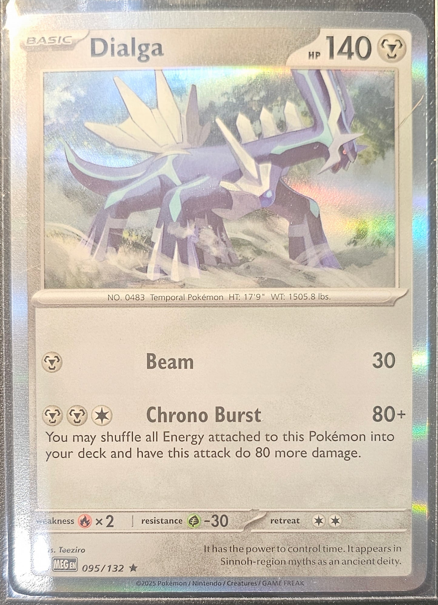 Pokemon Dialga - 095/132 (Reverse Holo) Mega Evolution