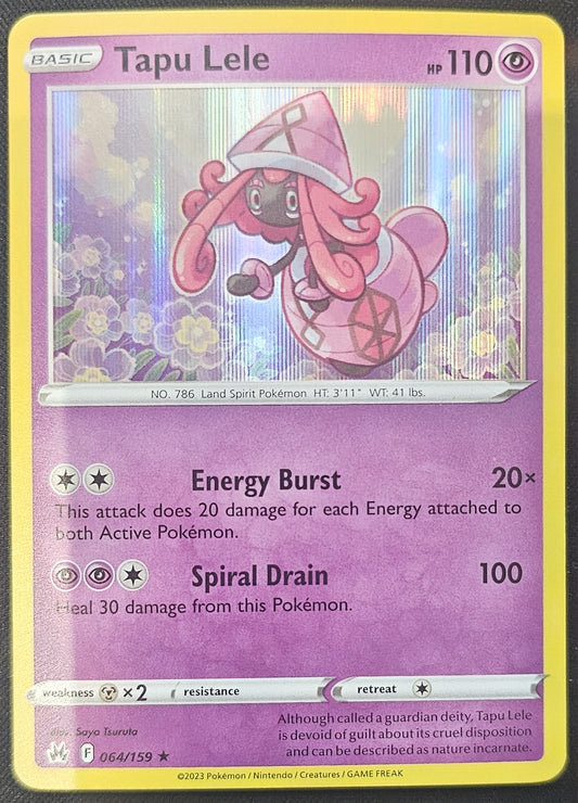 Pokemon Tapu Lele - 064/159 (Reverse Holo) Crown Zenith
