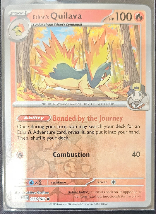 Pokemon Ethan's Quilava - 033/182 Destined Rivals