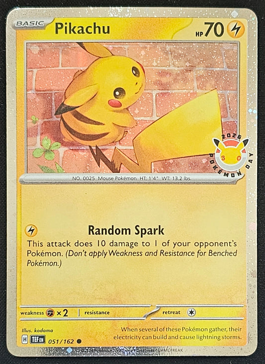 Pokemon Pikachu - 51/162 (Holo) Temporal Forces