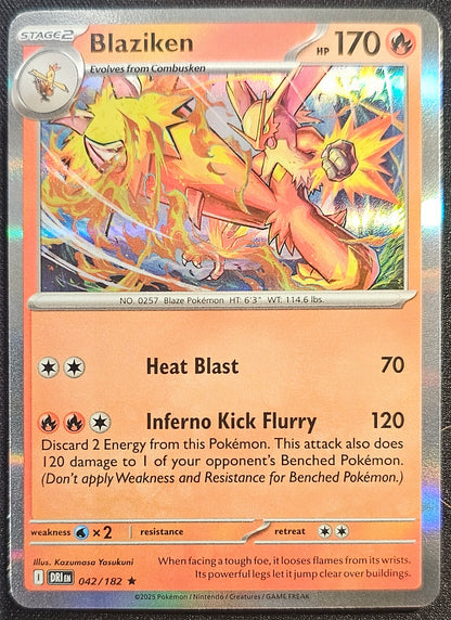 Pokemon Blaziken - 042/182 (Holo) Destined Rivals