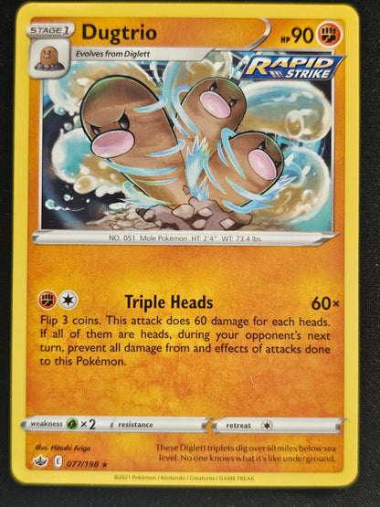 SWSH06: Chilling Reign #077/198 Dugtrio