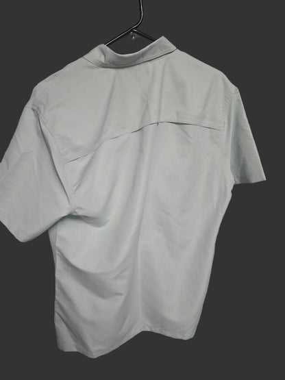 Eddie Bauer Rainier Ripstop Short Sleeve Shirt Men's Small Celadon NWT UPF 50+