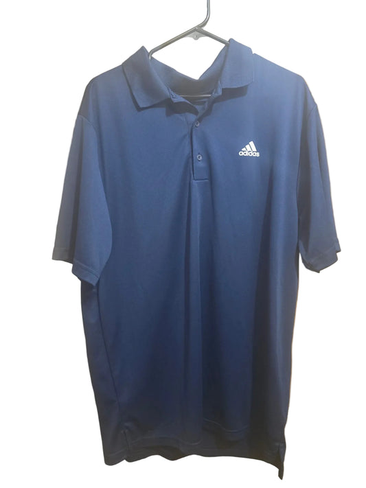Adidas Men's LT Tall Polo Shirt Collegiate Navy Blue Performance Golf NWT