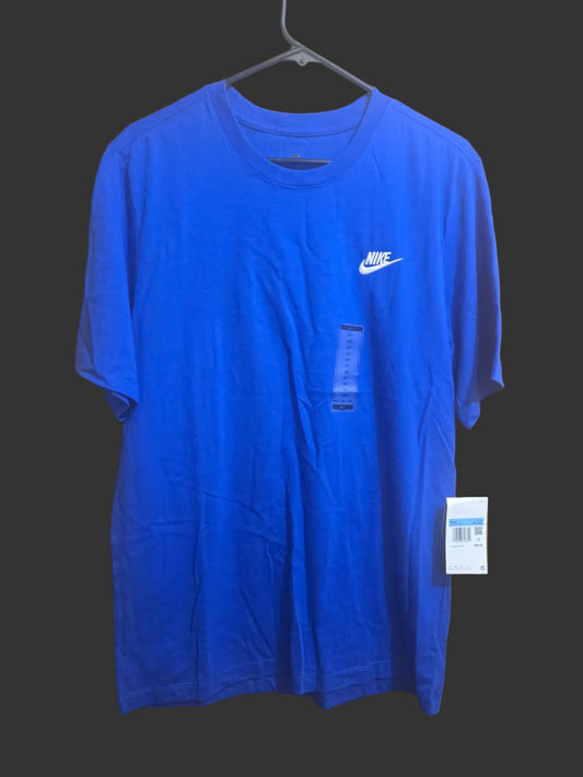 Nike Sportswear Club Essentials T-Shirt Blue Men’s Medium Tall NWT