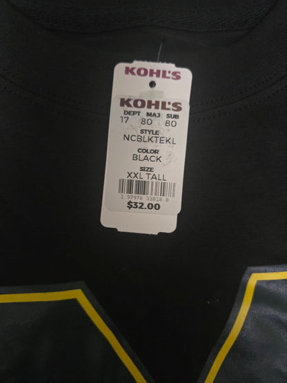 University of Michigan Wolverines Black T-Shirt XXL Tall New With Tags NWT
