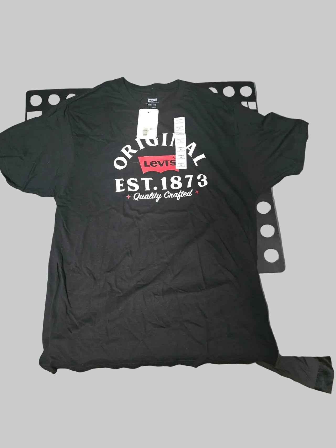 Levi's Original Est. 1873 Graphic T-Shirt Black Men's XL NWT Relaxed Fit