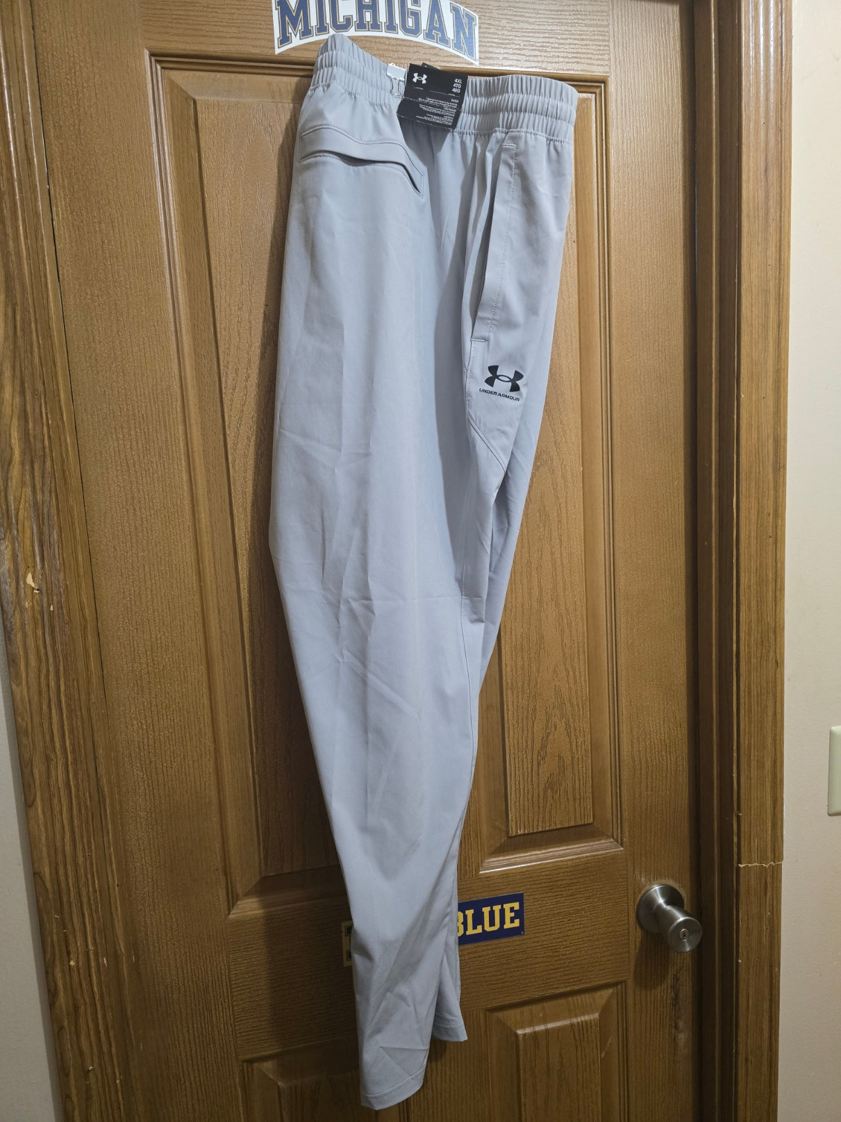 Under Armour UA Vibe Woven Pants Mens 4XL Gray Athletic Jogger NWT