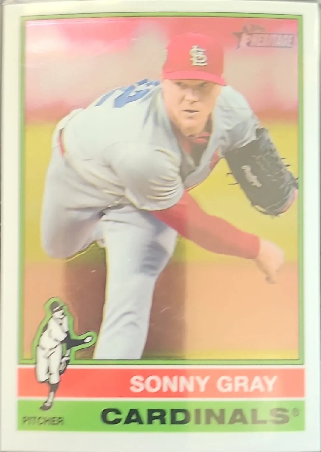 2025 Topps Heritage #388 Sonny Gray Chrome Refractor