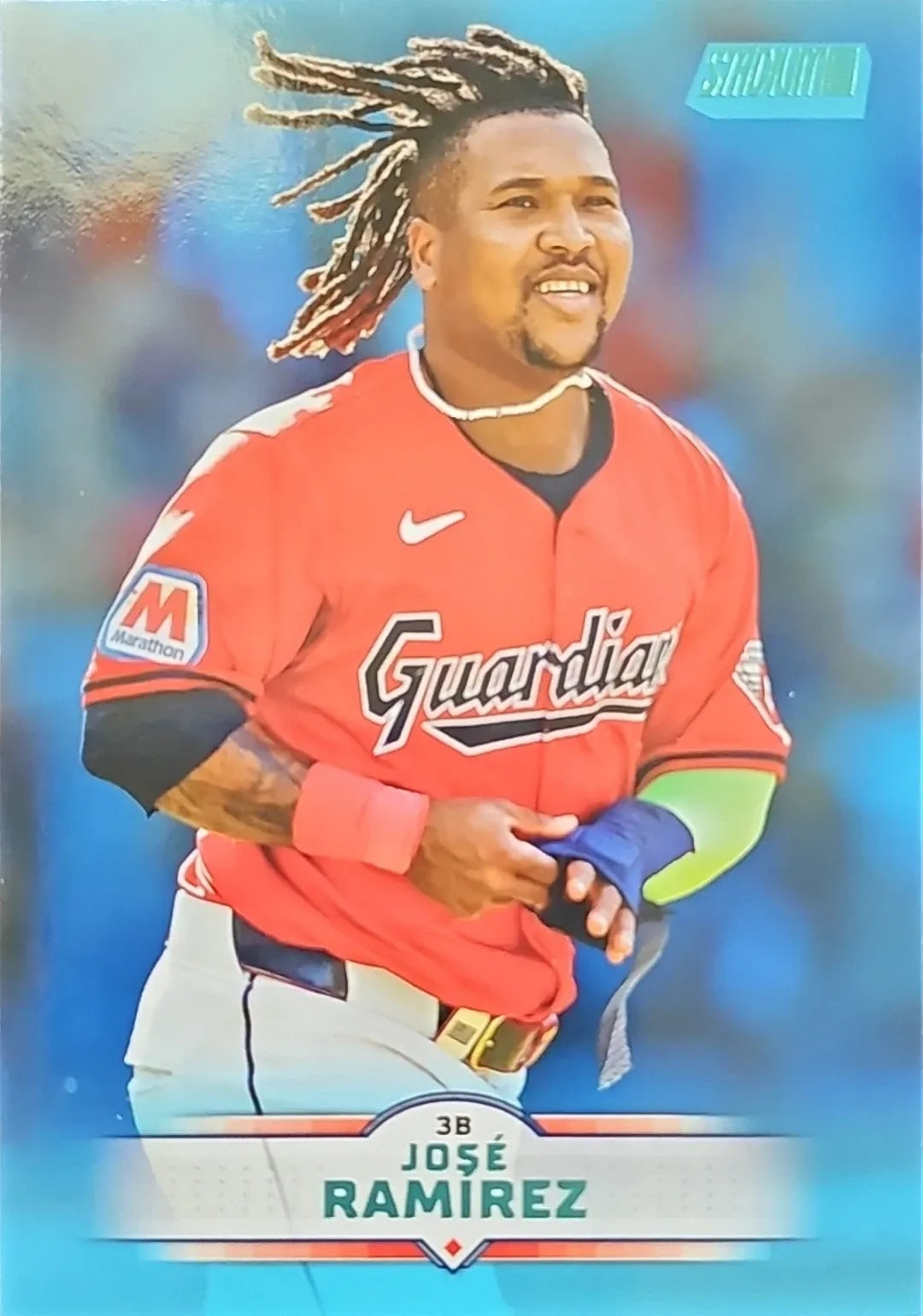2025 Stadium Club #11 José Ramírez Light Blue Foil