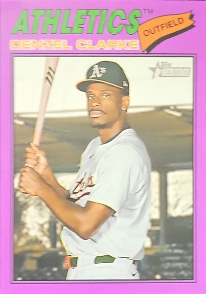 2026 Topps Heritage #324 Denzel Clarke Light Purple