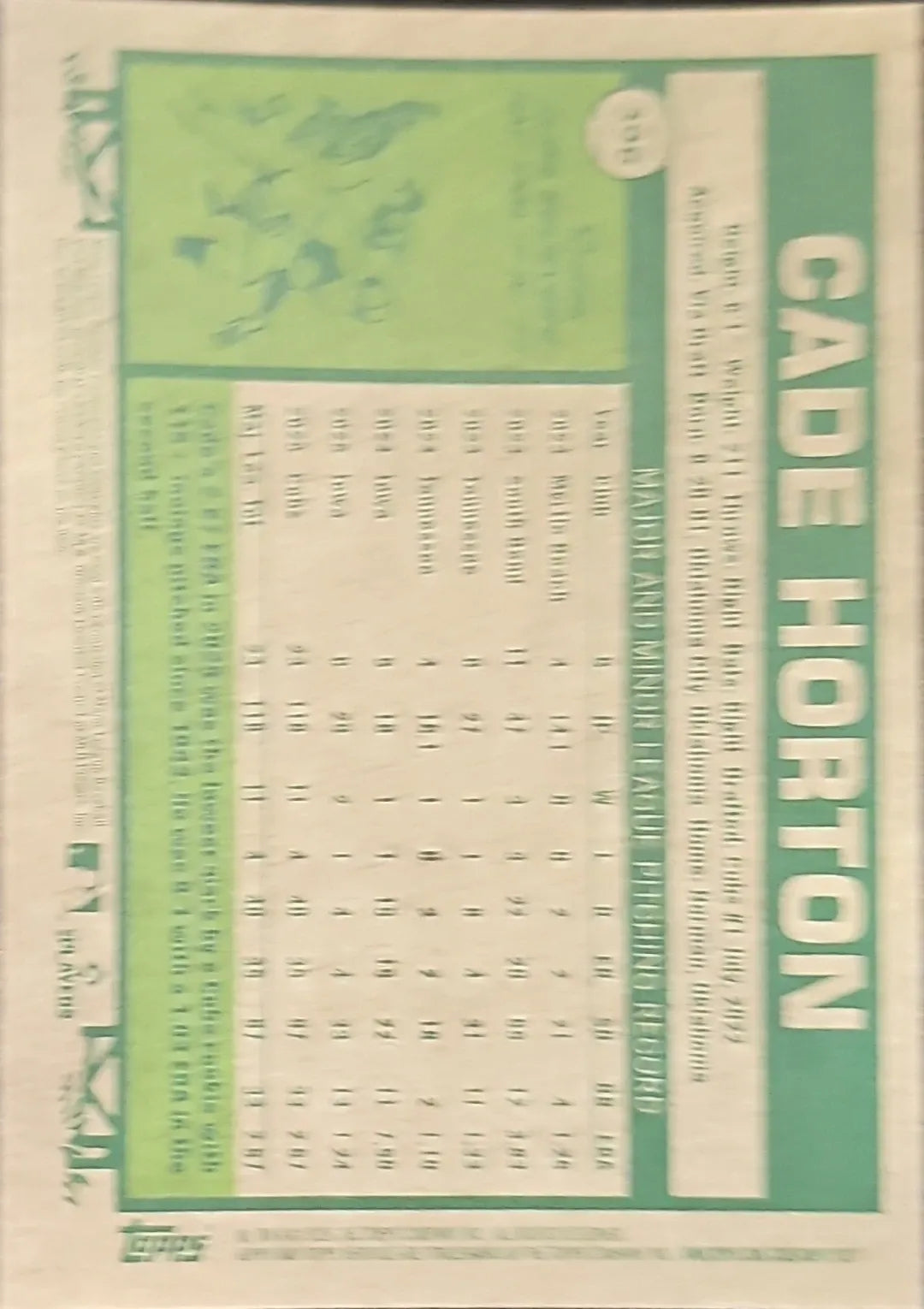 2026 Topps Heritage #396 Cade Horton Chrome