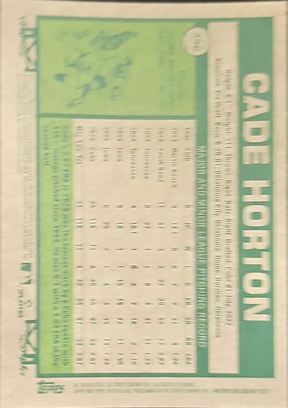 2026 Topps Heritage #396 Cade Horton Chrome