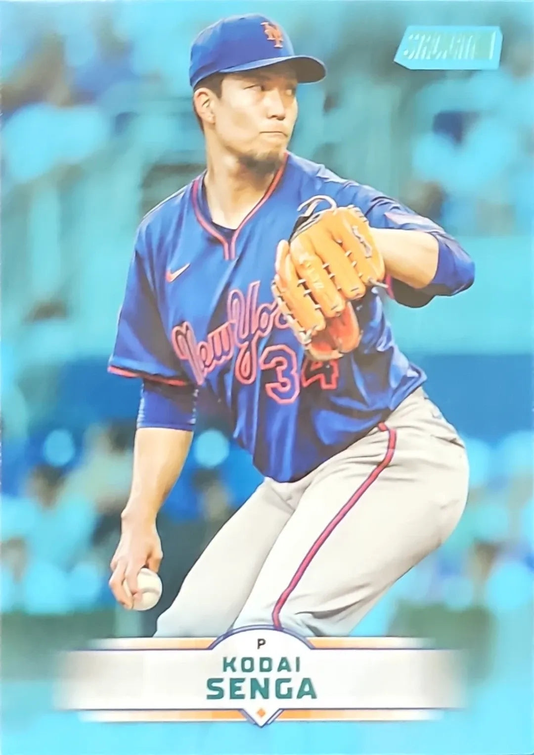 2025 Stadium Club #144 Kodai Senga Light Blue Foil