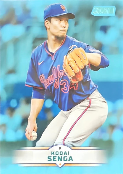 2025 Stadium Club #144 Kodai Senga Light Blue Foil