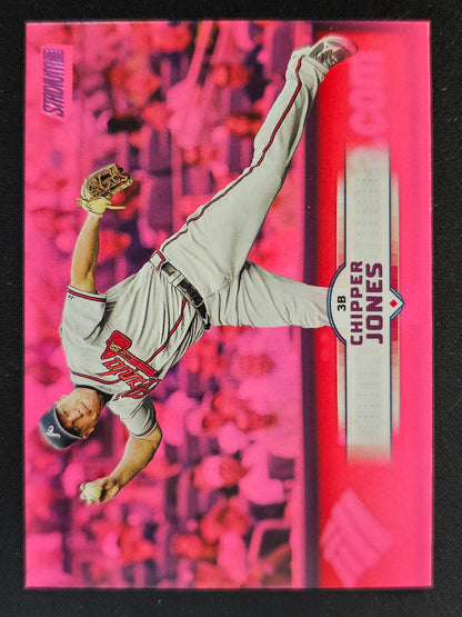 2025 Stadium Club #84 Chipper Jones Pink Foil