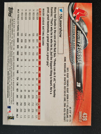 2018 Topps #439 Dustin Pedroia