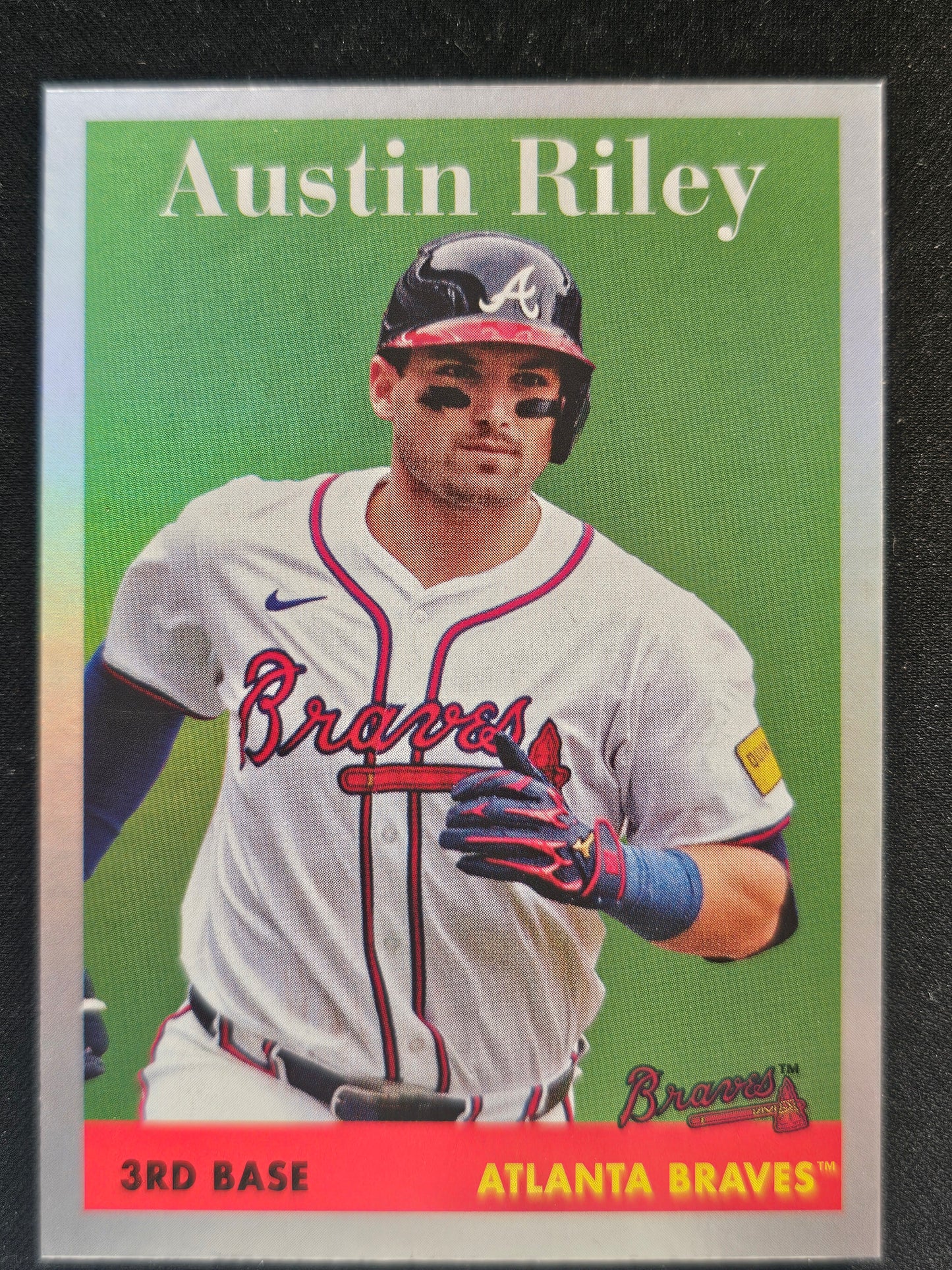 2025 Topps Heritage #H25-7 Austin Riley Heritage 25th Anniversary