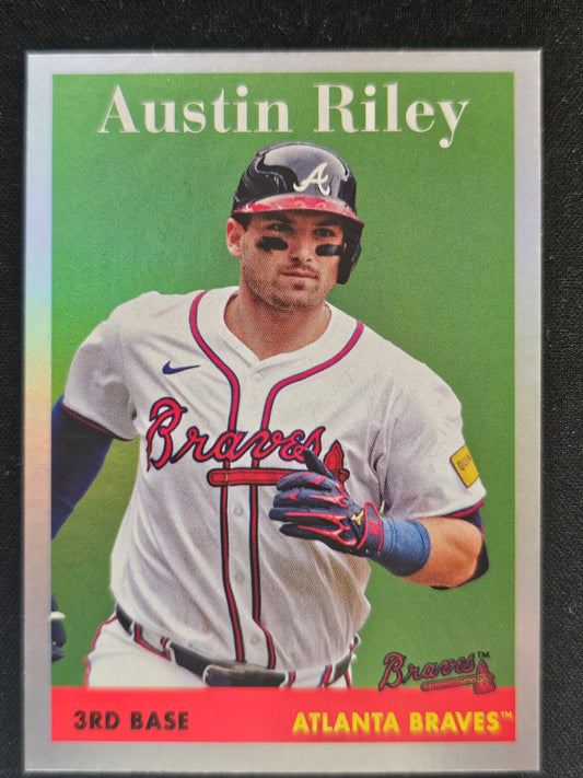 2025 Topps Heritage #H25-7 Austin Riley Heritage 25th Anniversary