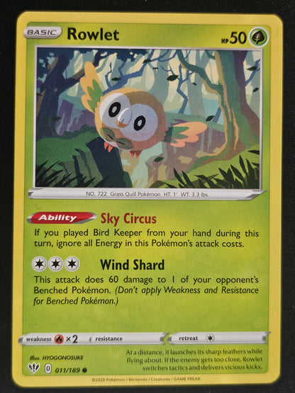 SWSH03: Darkness Ablaze #011/189 Rowlet