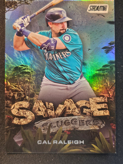 2025 Stadium Club #SS-18 Cal Raleigh Savage Sluggers