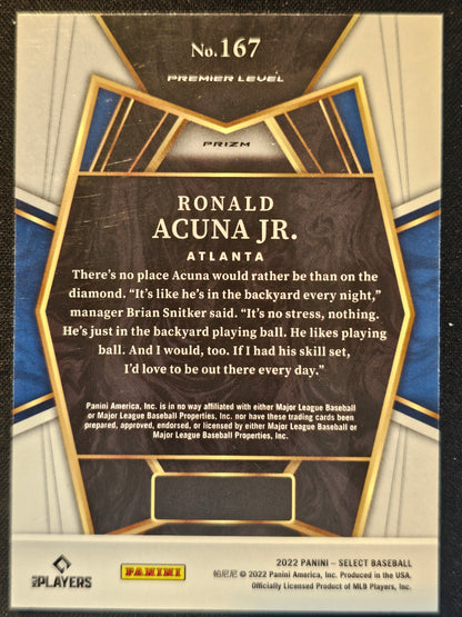 2022 Panini Select #167 Ronald Acuna Jr. Scope