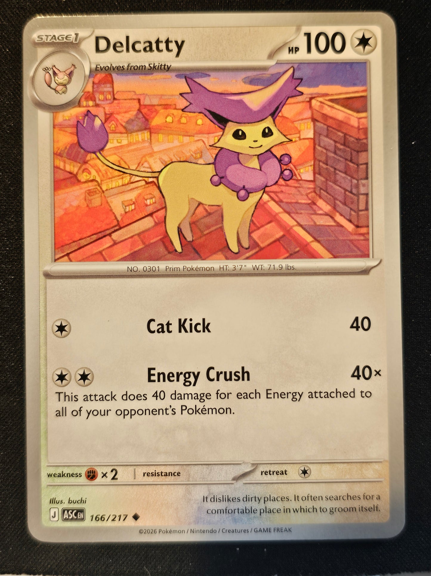 ME: Ascended Heroes #166/217 Delcatty
