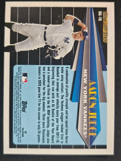 2021 Topps Update #BG-10 Aaron Judge Topps Black Gold